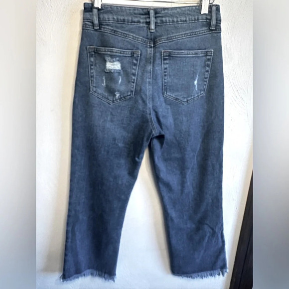 ReWash  Hi-rise straight leg raw hem jeans. Size 27”. - Picture 2 of 10